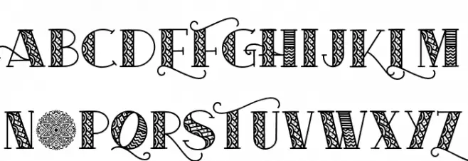 Aqilah Font UPPERCASE