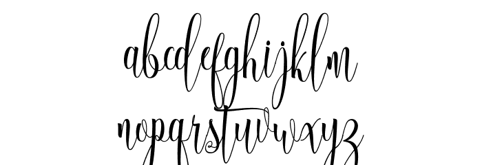 Aqilla Font LOWERCASE