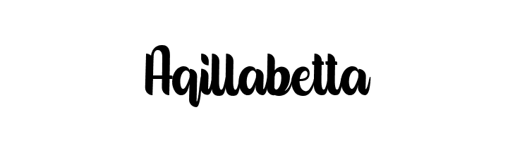 Aqillabetta  Frei Schriftart Herunterladen
