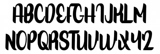 Aqillabetta Schriftart Groß