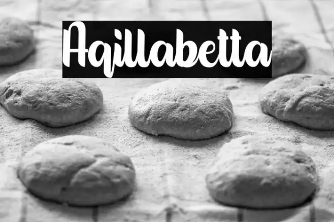 Aqillabetta Font examples