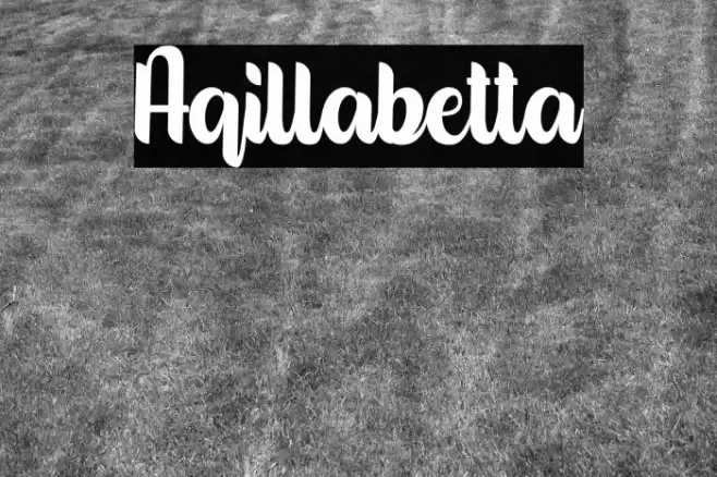 Aqillabetta Font examples