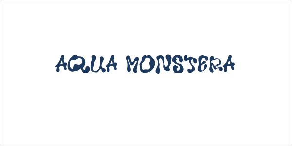 Aqua Monstera Logo