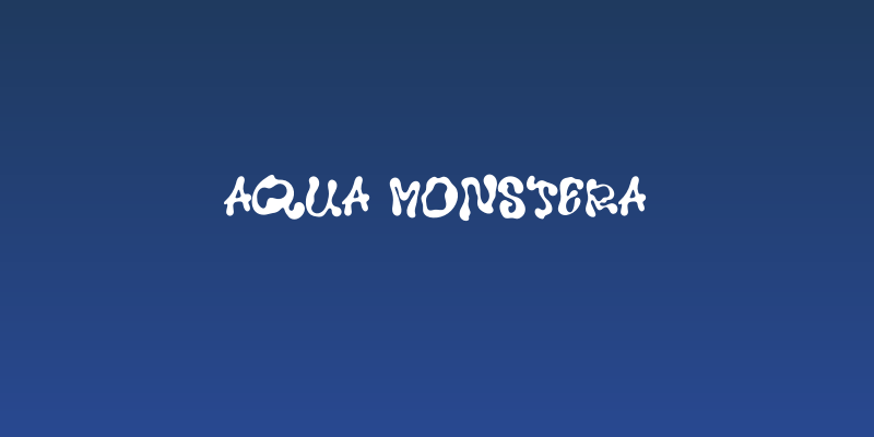 Aqua Monstera Social Header