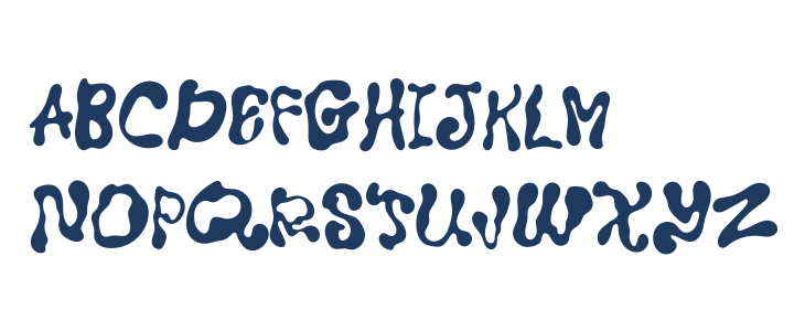 Aqua Monstera Lowercase