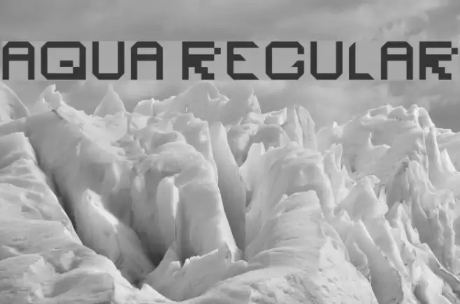 Aqua Regular Font examples