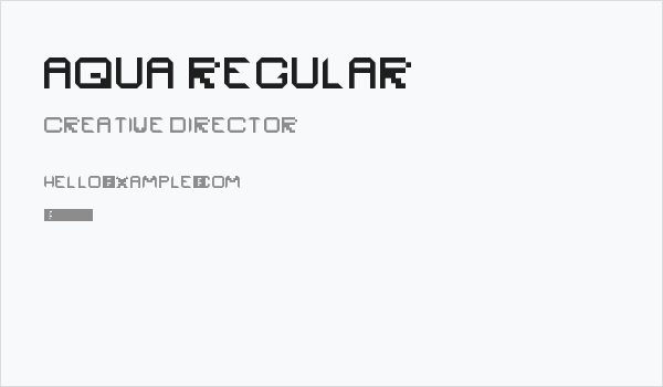 Aqua Regular Business Card