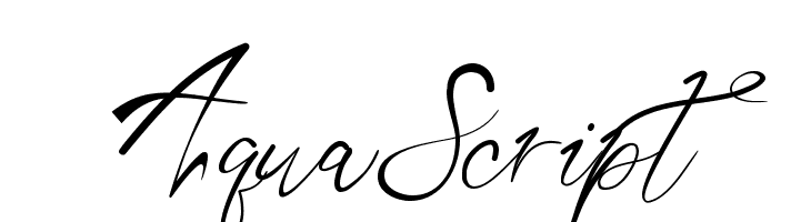 Aqua Script  لخطوط تنزيل