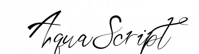 Aqua Script  baixar fontes gratis