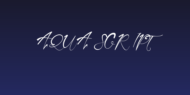 Aqua Script Social Header