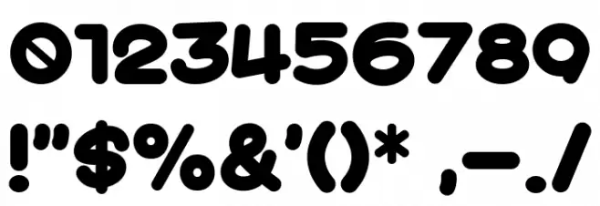 Aqua Smile Font OTHER CHARS