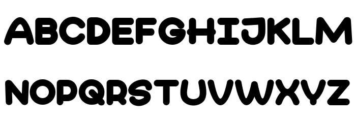 Aqua Smile Font LOWERCASE