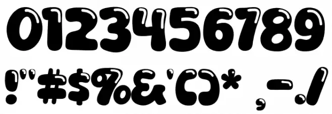 Aqua Wow Font OTHER CHARS