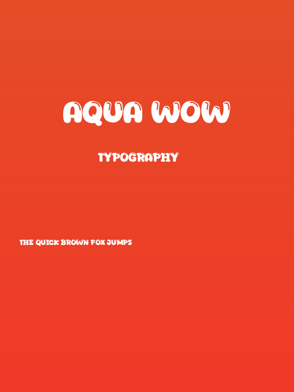 Aqua Wow Poster