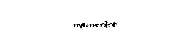AquaColor Font