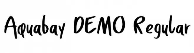 Aquabay DEMO Regular  Frei Schriftart Herunterladen
