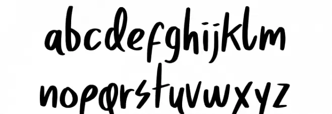 Aquabay DEMO Regular Fonte MINÚSCULAS