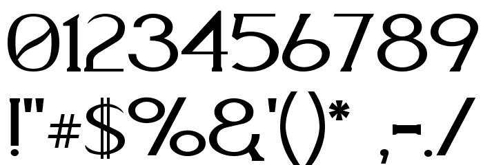 Aquaduct Plain Font OTHER CHARS