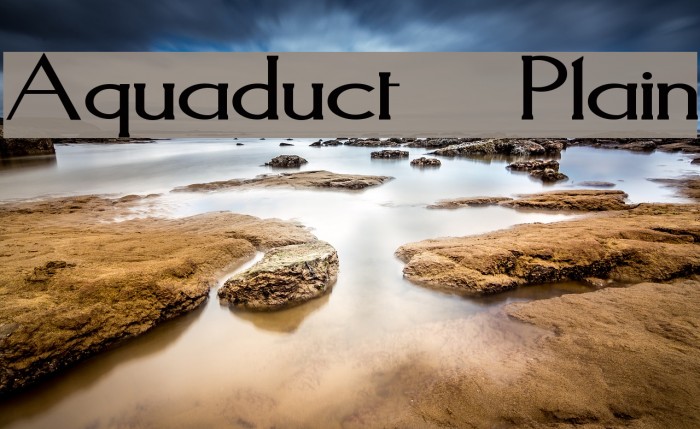 Aquaduct Plain Font examples