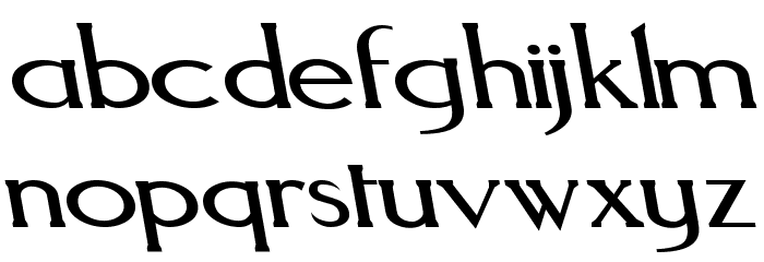 Aquaduct Reverse Italic Font LOWERCASE