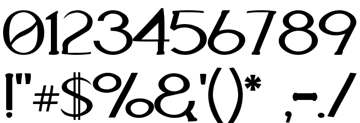 Aquaduct Warp Font OTHER CHARS