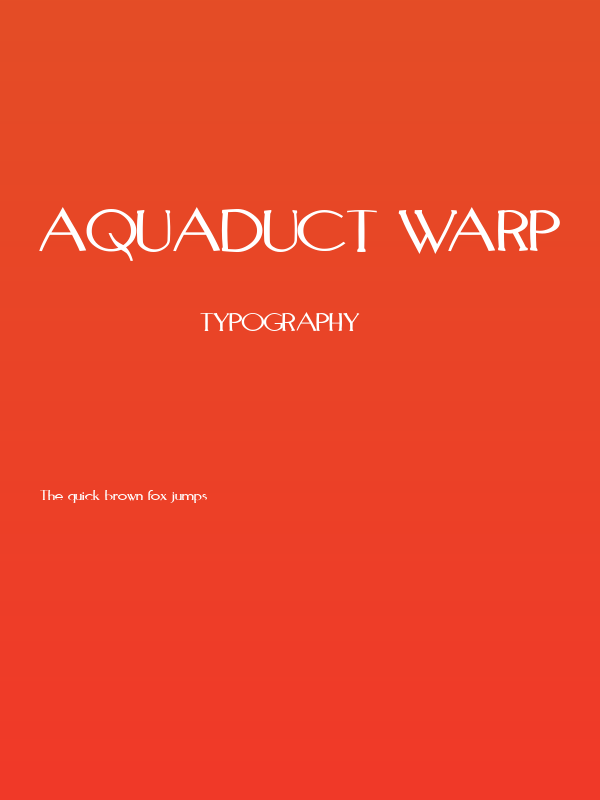 Aquaduct Warp Poster