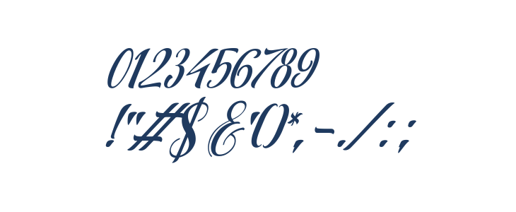 AqualitaItalic Other Characters