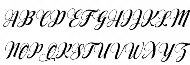 AqualitaItalic Schriftart Groß