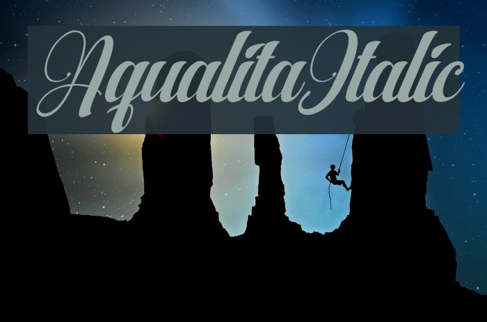 AqualitaItalic Example 3