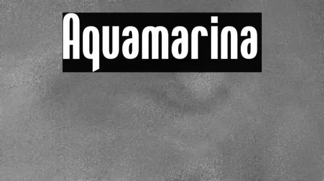 Aquamarina Font examples