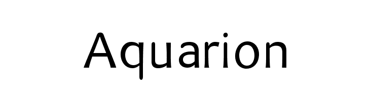Aquarion Font