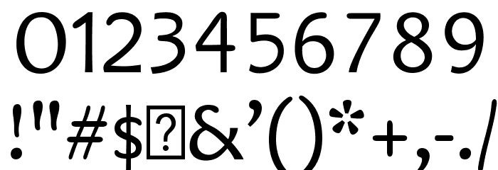 Aquarion Font OTHER CHARS