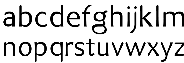 Aquarion Font LOWERCASE