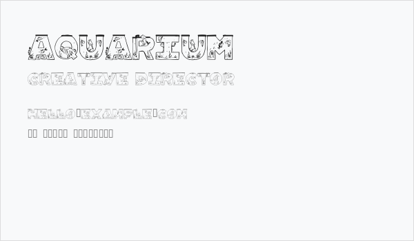 Aquarium Business Card