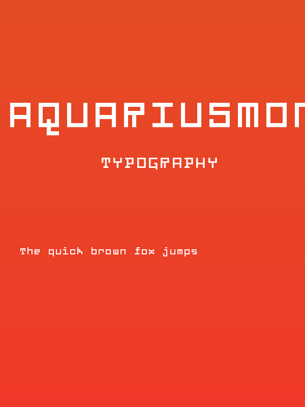 AquariusMono Poster