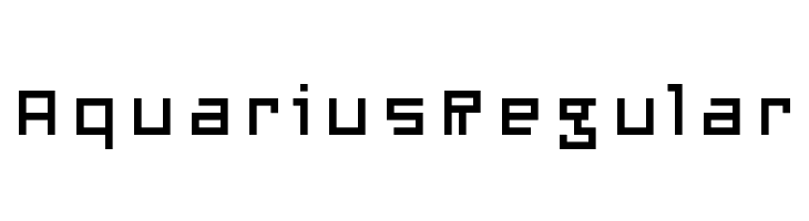 AquariusRegular  Free Fonts Download