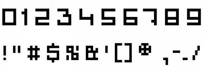 AquariusRegular Font OTHER CHARS