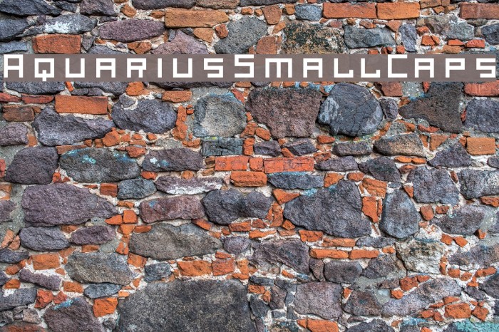 AquariusSmallCaps Font examples
