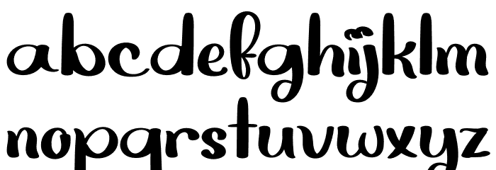 Aquarius Font LOWERCASE