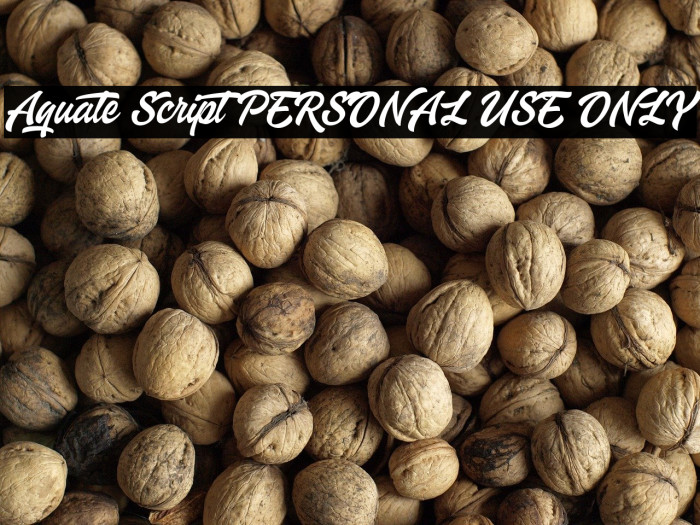 Aquate Script PERSONAL USE ONLY Example 3