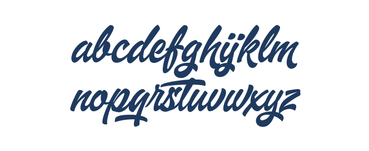 Aquate Script PERSONAL USE ONLY Lowercase