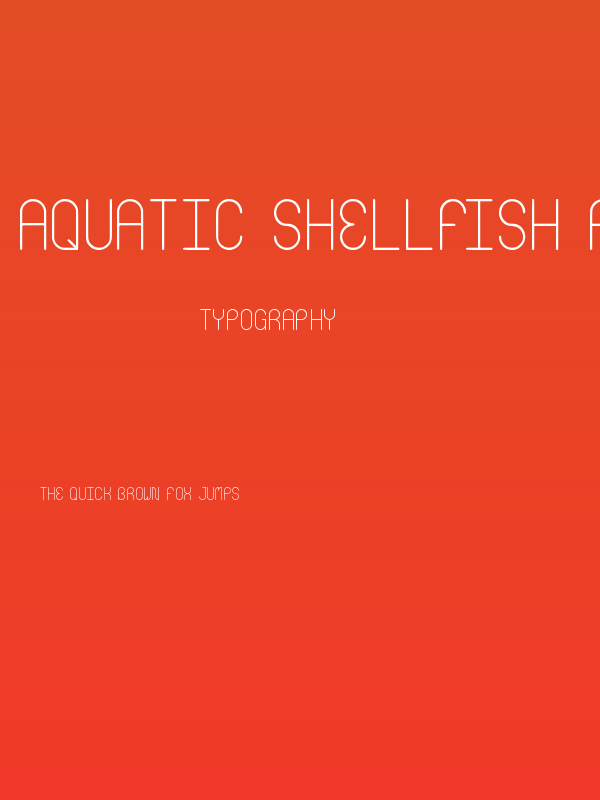 Aquatic Shellfish Regular Poster