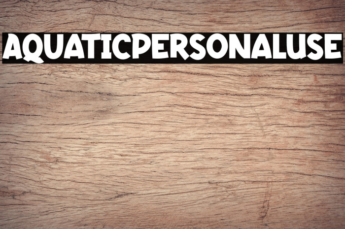 AquaticPersonalUse Example 3