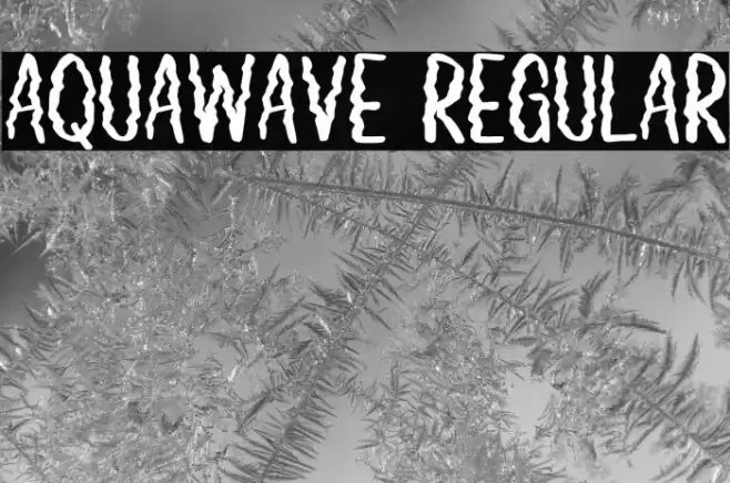 Aquawave Regular Font examples