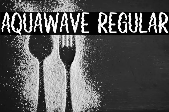 Aquawave Regular Font examples