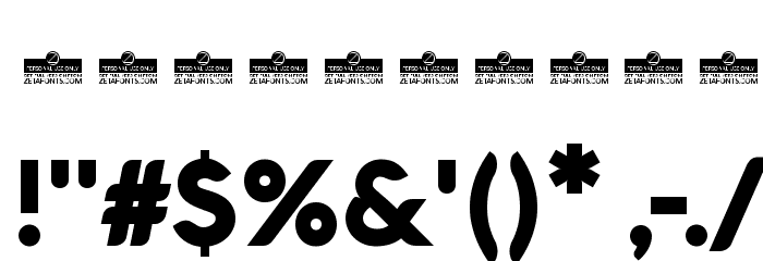 Aquawax Black Font OTHER CHARS