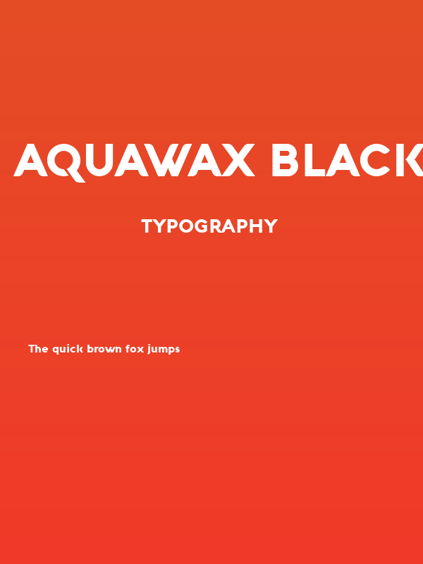 Aquawax Black Poster