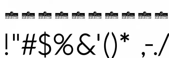 Aquawax Light Font OTHER CHARS