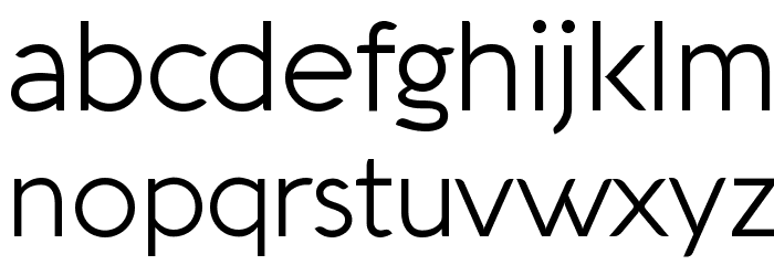 Aquawax Light Font LOWERCASE