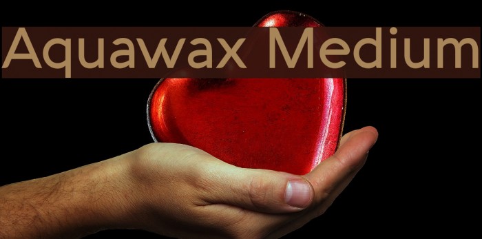 Aquawax Medium Font examples